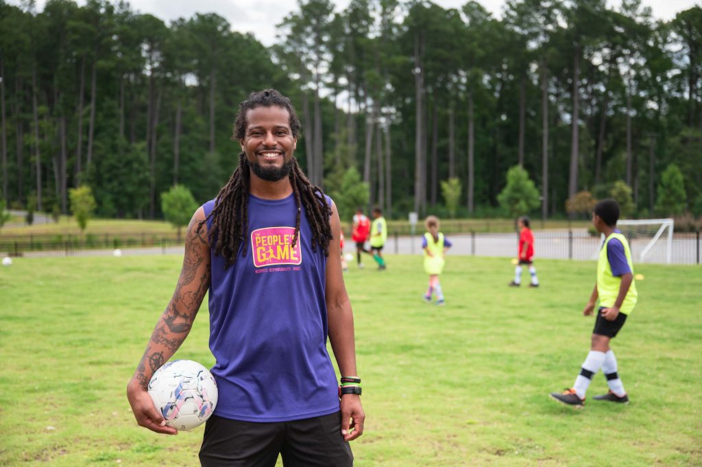 The People's Game founder Kingsley McLeod. 