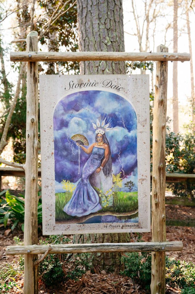 Storm Daie is depicted in a painting in Sarah P. Duke Gardens. 