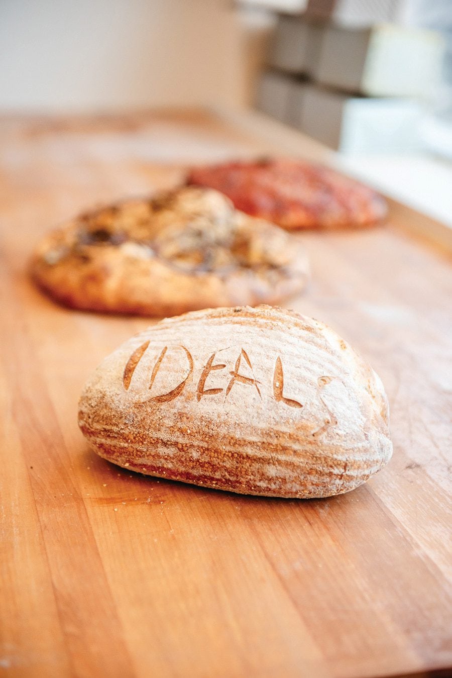 Bread with Ideal's engraved in it at Ideal's Sandwich
and Grocery