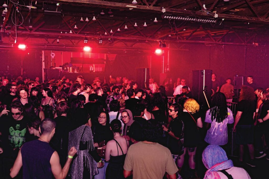 Dead Language and Poetic Note perform at The Fruit during an underground techno showcase